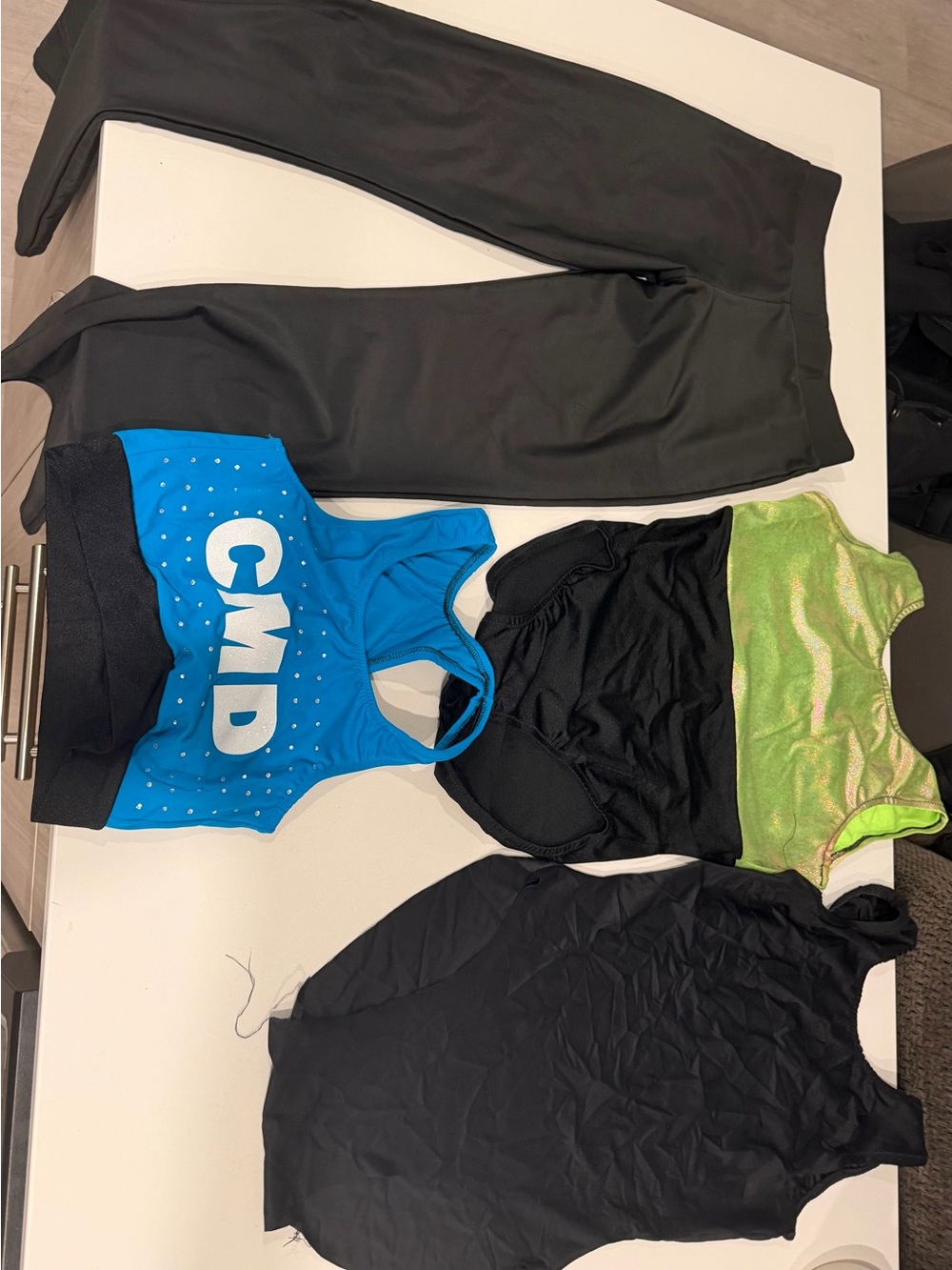 Girls Dance & Cheer Practice Clothing Bundle – Tops, Leggings & Leotard